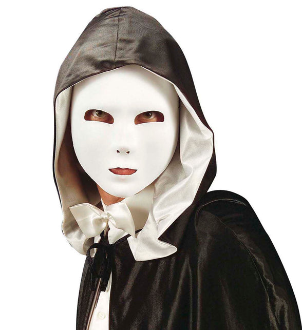 Widmann SRL Halfgezicht masker wit beschilderbaar