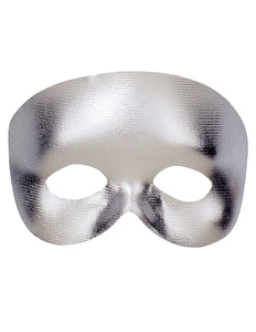 Widmann SRL Halfgezicht masker zilver metallic