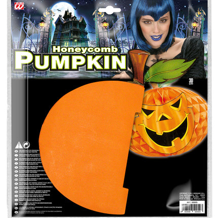 Widmann SRL Halloween decoratie pompoen lampions 30cm