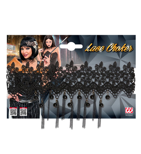 Widmann SRL Halloween nekband met mooie parels