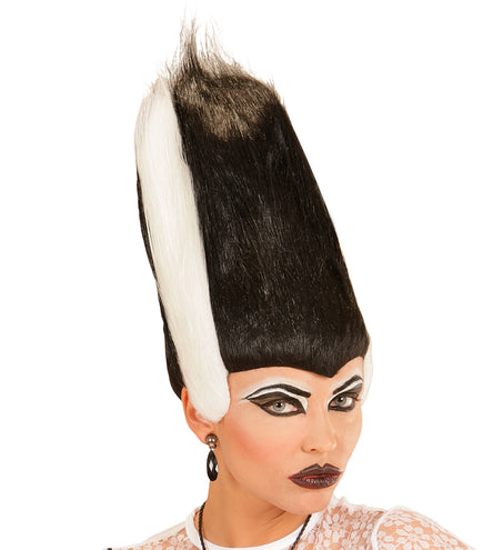 Widmann SRL Halloween pruik zwart wit bruid