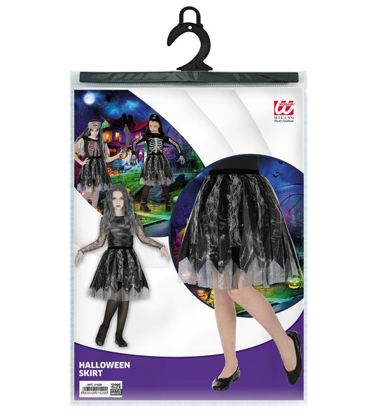 Widmann SRL Halloween rok zwart kind Linda