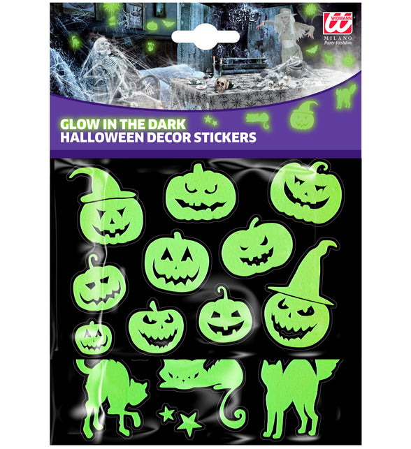 Widmann SRL Halloween stickers glow in the dark