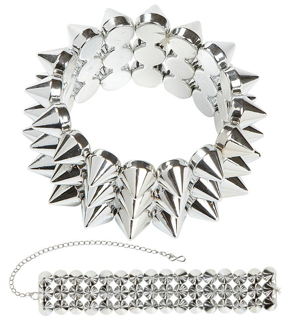 Widmann SRL Halsband en armband met spijkers