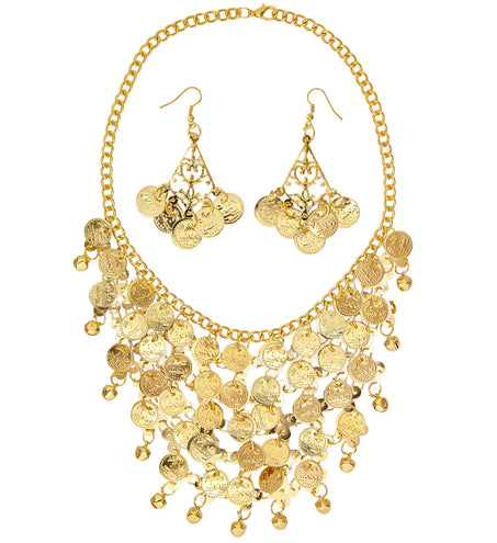 Widmann SRL Halsbandje en oorbellen met muntjes