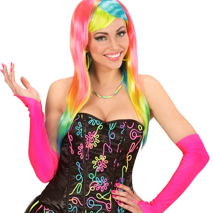 Widmann SRL Halsketting met 5 strings in neon kleuren