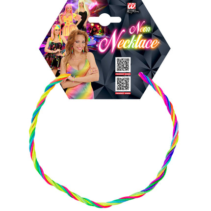 Widmann SRL Halsketting met 5 strings in neon kleuren