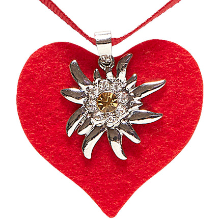 Widmann SRL Halsketting met rood hart