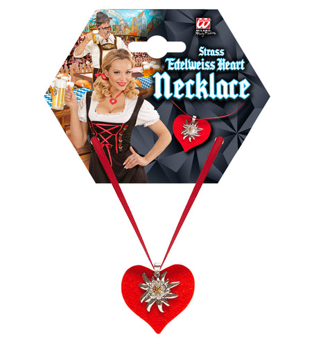 Widmann SRL Halsketting met rood hart