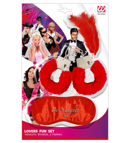 Widmann SRL Handboeien met blinddoek liefde