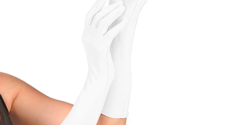 Widmann SRL handschoenen lycra 37cm wit