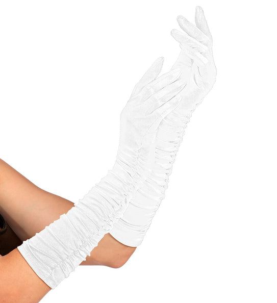 Widmann SRL handschoenen plisse lycra wit