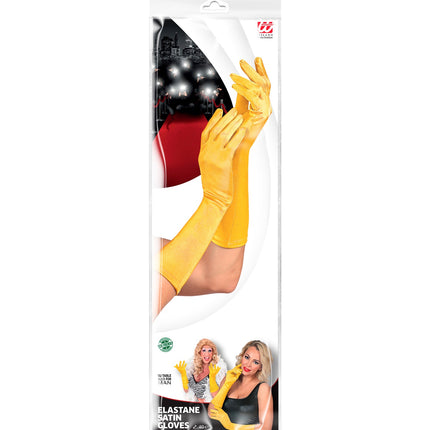 Widmann SRL Handschoenen satijn elastisch geel