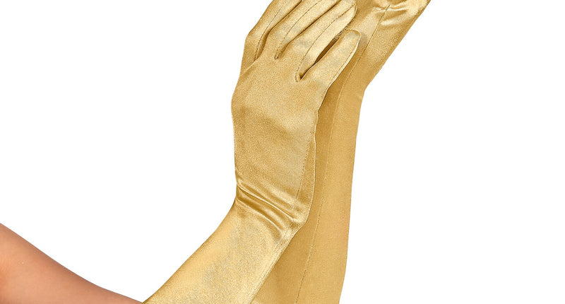 Widmann SRL Handschoenen satijn elastisch goud