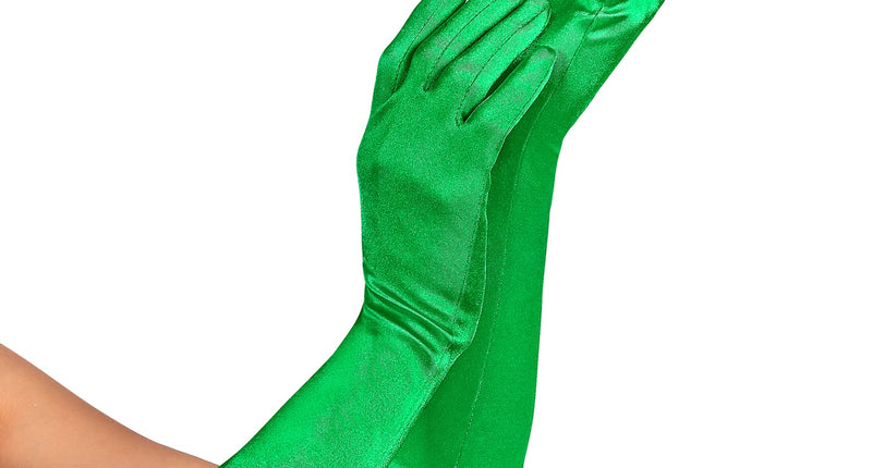 Widmann SRL Handschoenen satijn elastisch groen