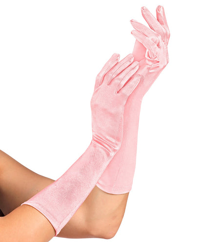 Widmann SRL Handschoenen satijn elastisch licht roze