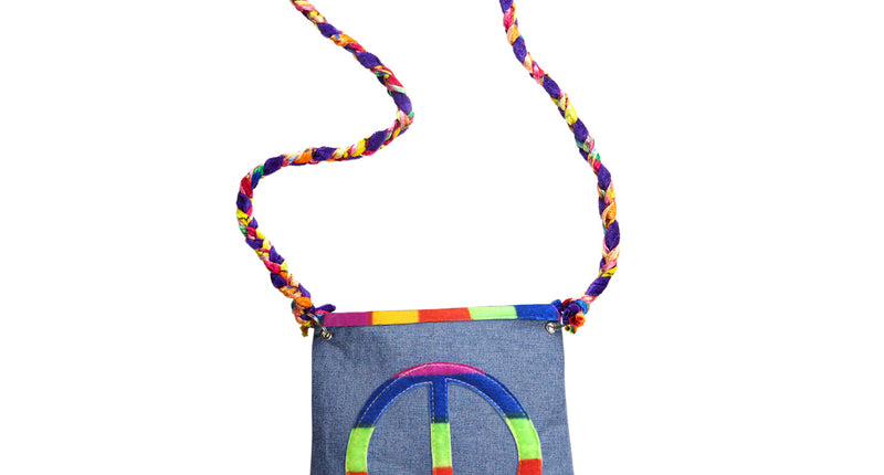 Widmann SRL Handtas hippie peaceteken