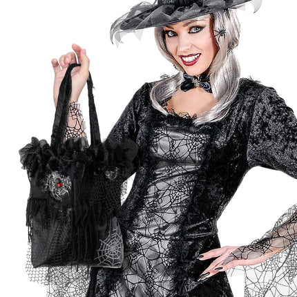 Widmann SRL Handtasje gothic heks spinnen