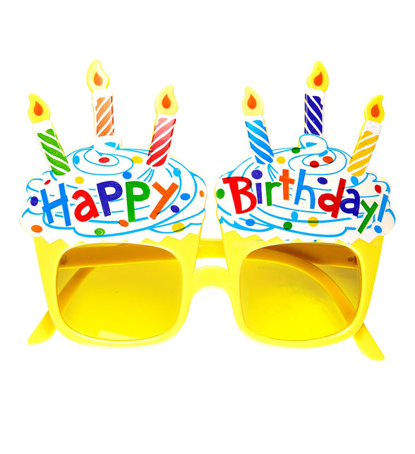 Widmann SRL Happy Birthday bril met taart