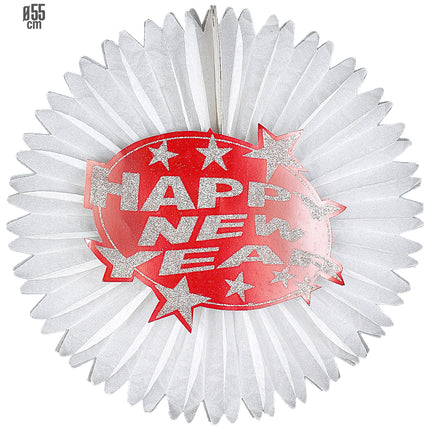 Widmann SRL Happy new year decoratie rood