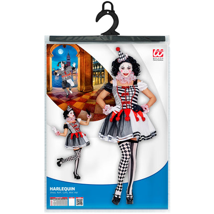 Widmann SRL Harlekijn kostuum dames luxe