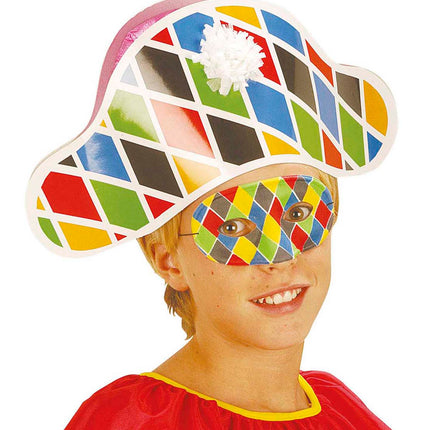 Widmann SRL Harlekijn masker kinderen