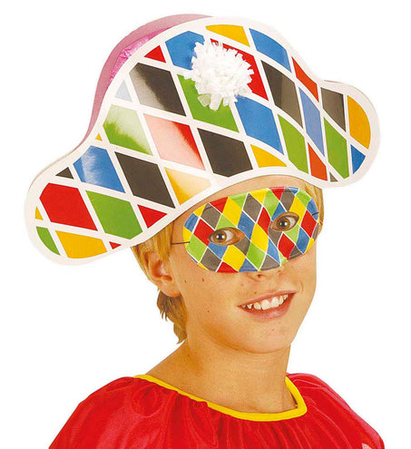 Widmann SRL Harlekijn masker kinderen
