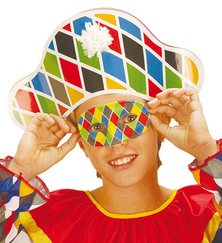 Widmann SRL Harlekijn masker kinderen