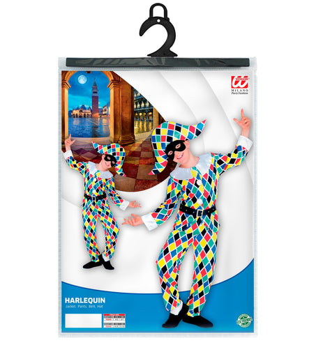 Widmann SRL Harlekijn pak Lars kind