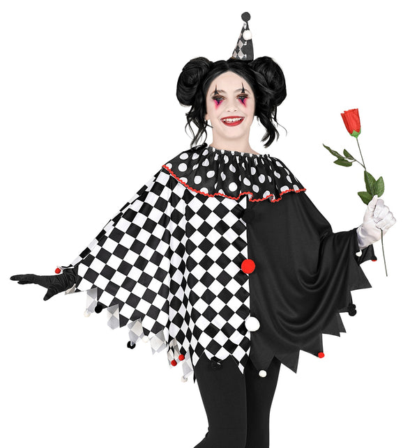 Widmann SRL Harlekijn poncho kinderen