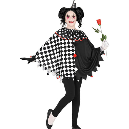 Widmann SRL Harlekijn poncho kinderen