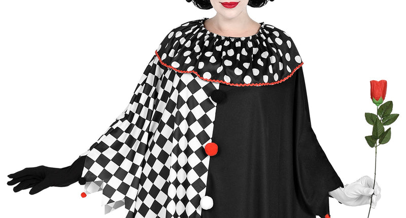 Widmann SRL Harlekijn poncho volwassenen