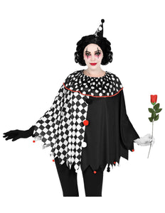 Widmann SRL Harlekijn poncho volwassenen