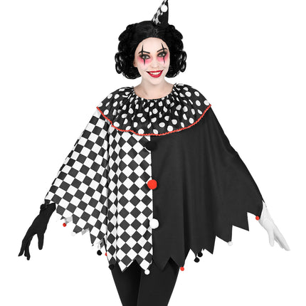 Widmann SRL Harlekijn poncho volwassenen