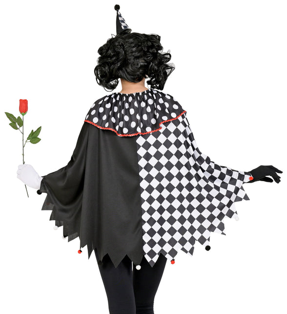 Widmann SRL Harlekijn poncho volwassenen