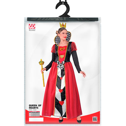 Widmann SRL Harten koningin kostuum dames