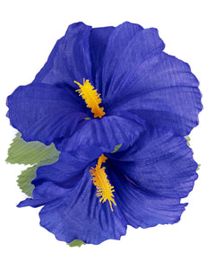 Widmann SRL Hawaii bloem haarclip donker blauw