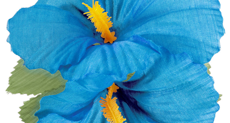 Widmann SRL Hawaii bloem haarclip licht blauw