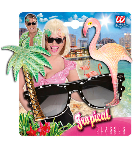 Widmann SRL Hawaii bril tropische flamingo