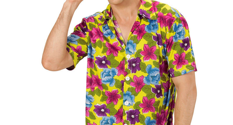 Widmann SRL Hawaii shirt bloemen geel