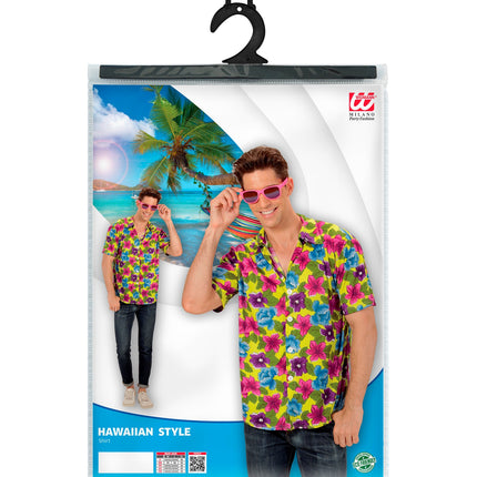 Widmann SRL Hawaii shirt bloemen geel