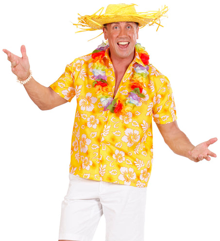 Widmann SRL Hawaii shirt geel tropical Danny