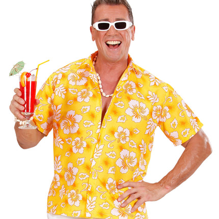 Widmann SRL Hawaii shirt geel tropical Danny