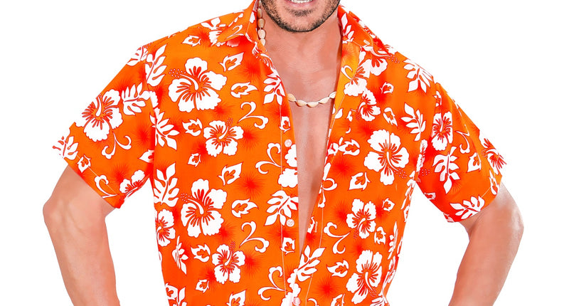 Widmann SRL Hawaii shirt oranje tropical Danny