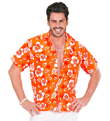 Widmann SRL Hawaii shirt oranje tropical Danny