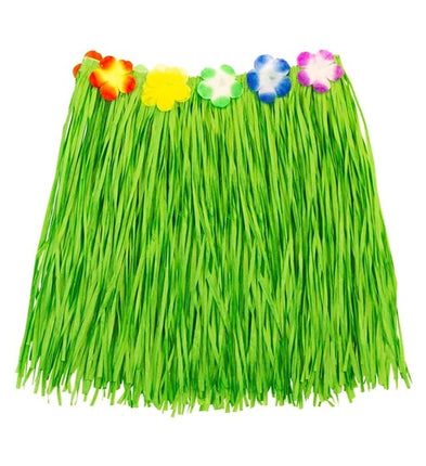 Widmann SRL Hawaiirokje groen met bloemenriem 40cm Maud