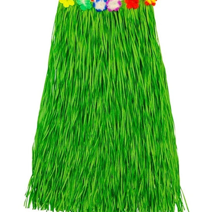 Widmann SRL Hawaiirokje groen met bloemenriem 80cm Eva