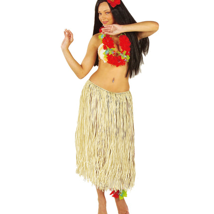 Widmann SRL Hawaiirokje naturel lang volwassenen