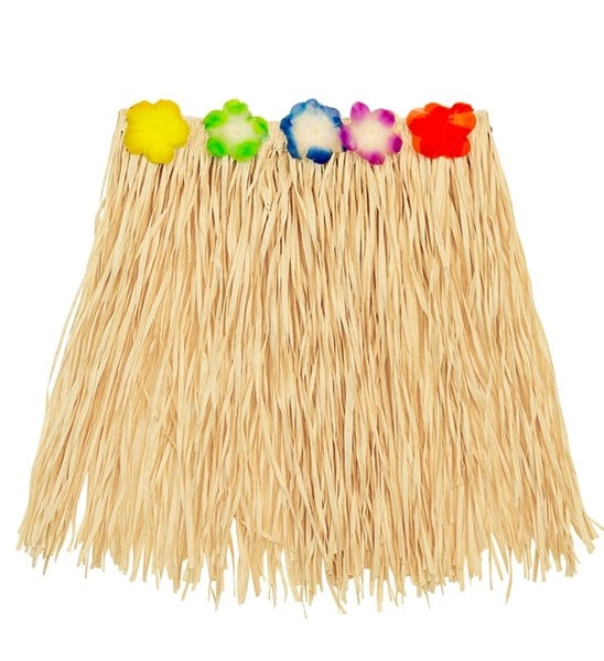 Widmann SRL Hawaiirokje naturel met bloemenriem 40cm Luuk