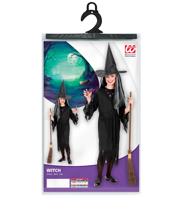 Widmann SRL Heks jurk kind zwart